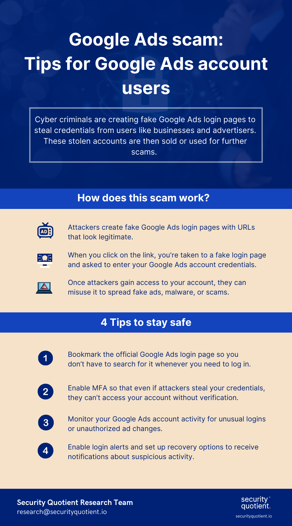 Google Ads scam_Tips for Google Ads account users