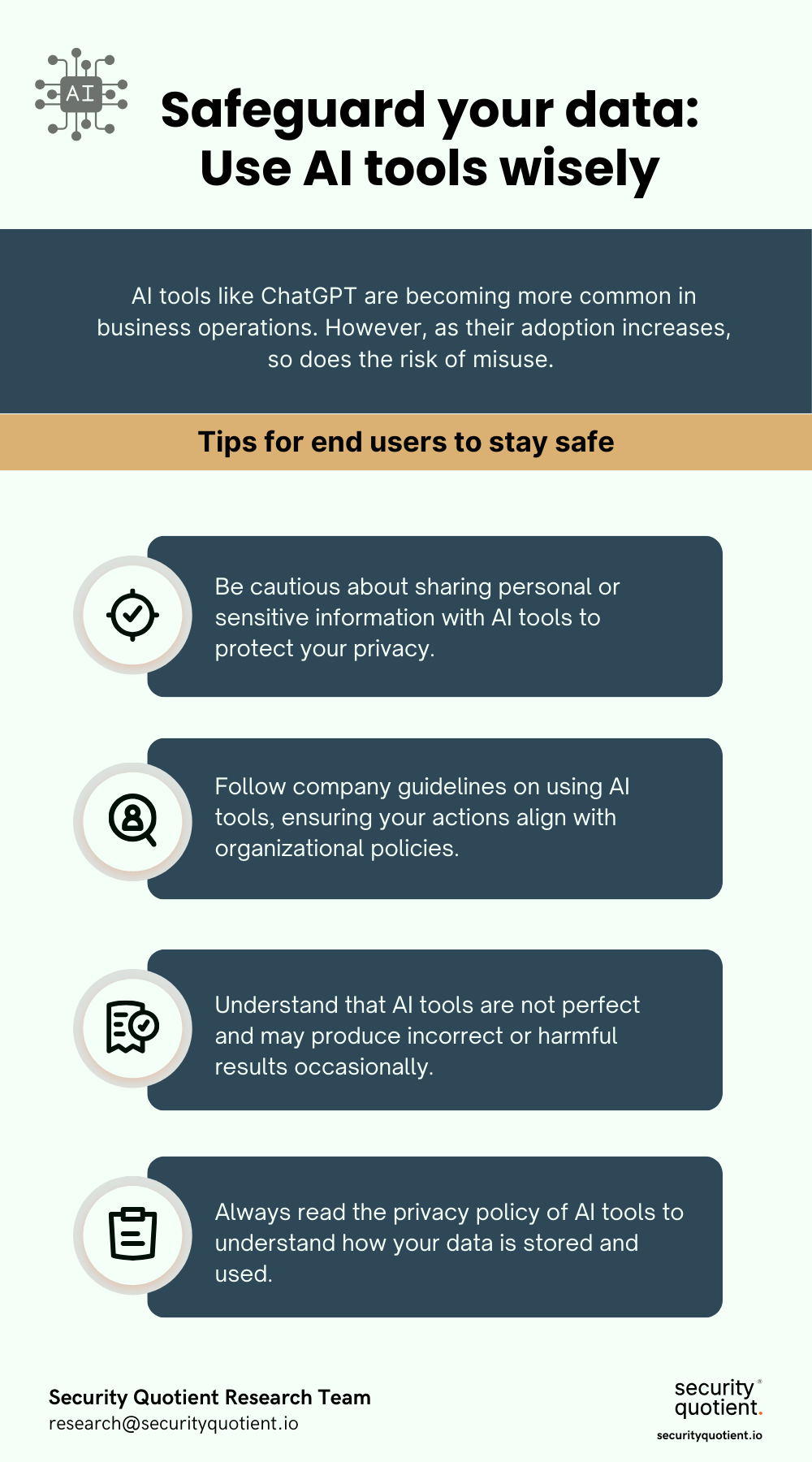 Safeguard your data_Use AI tools wisely